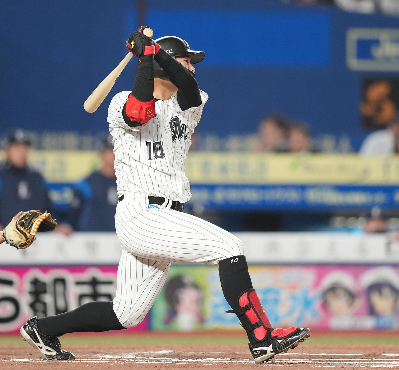 ロッテ上田希由翔（2024年4月17日撮影）
