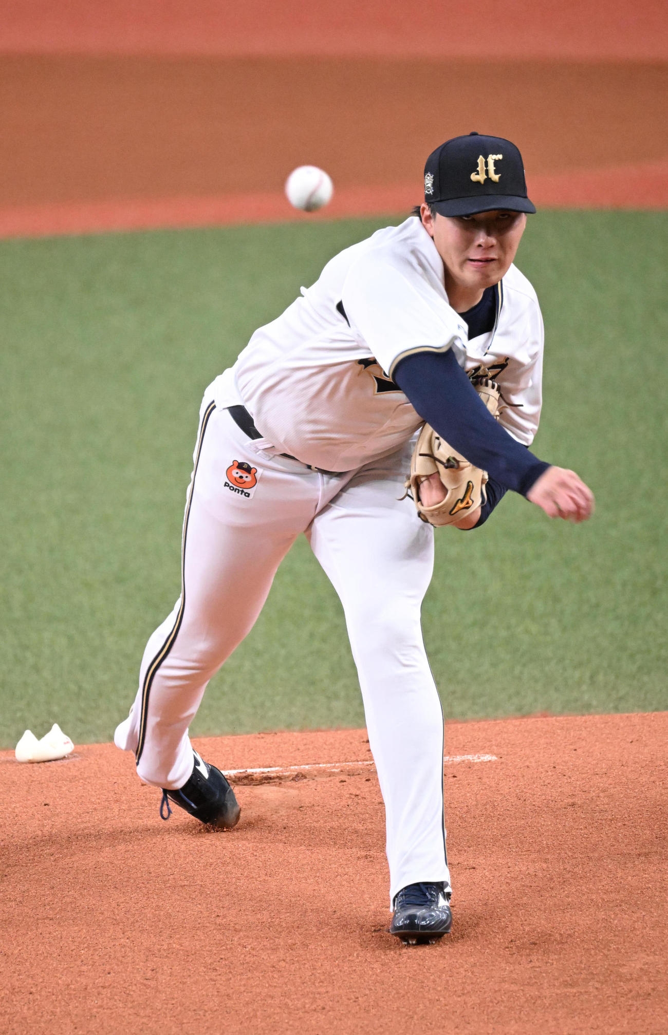 オリックス対日本ハム　先発するオリックス東（撮影・和賀正仁）