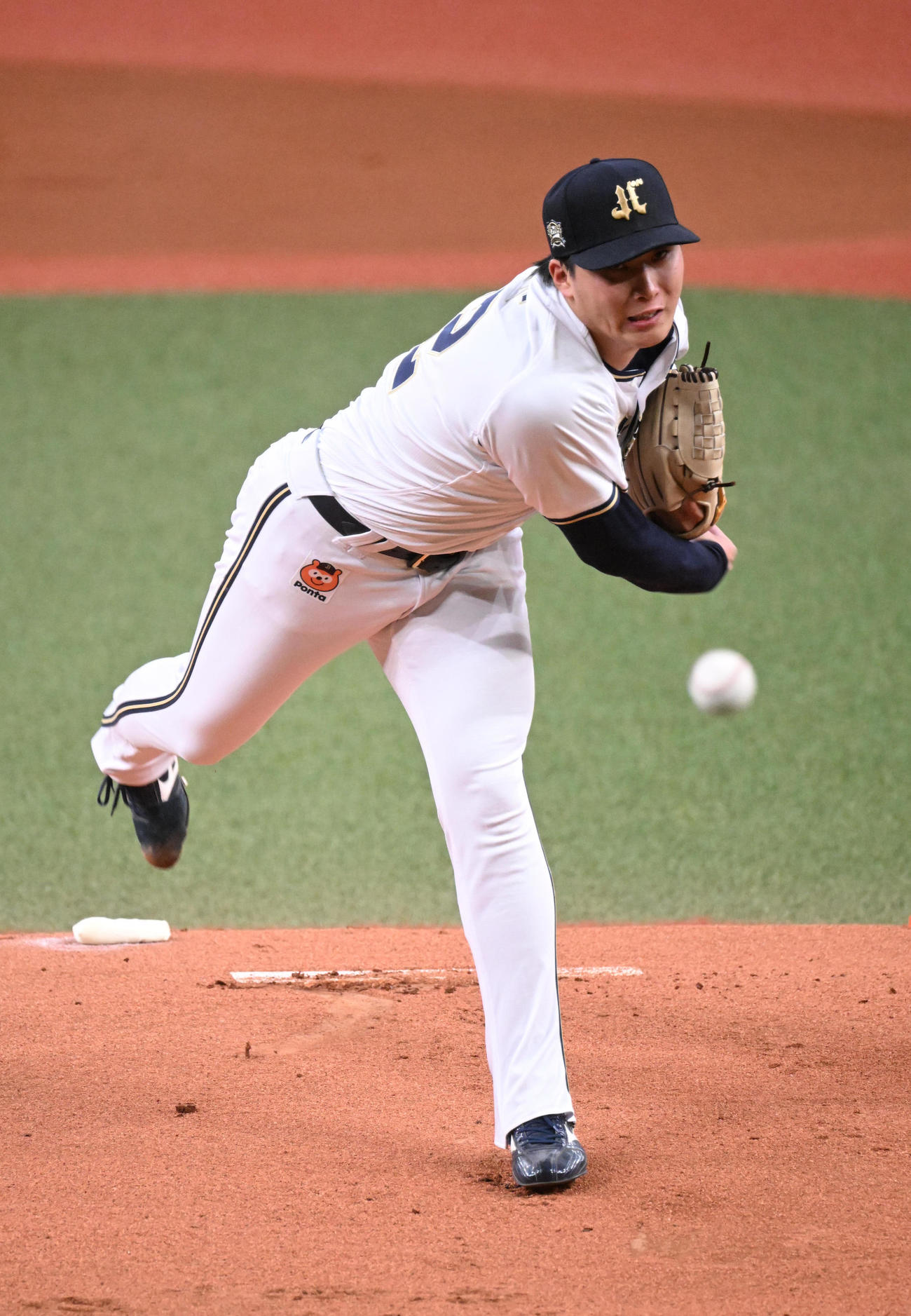 オリックス対日本ハム　先発するオリックス東（撮影・和賀正仁）
