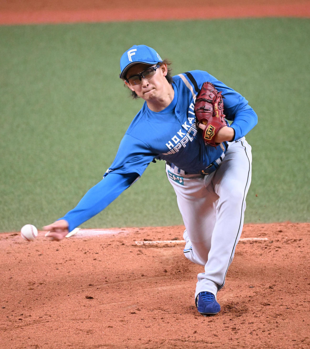 オリックス対日本ハム　先発する日本ハム鈴木（撮影・和賀正仁）