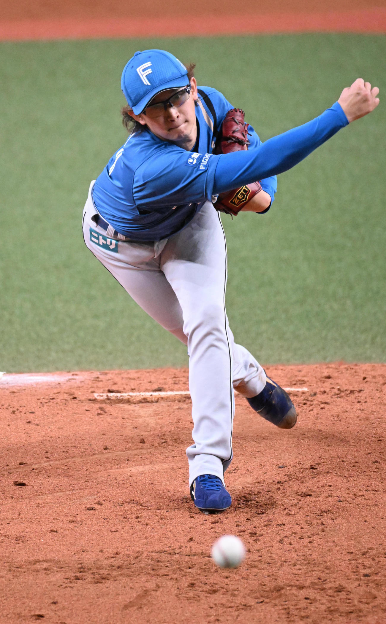 オリックス対日本ハム　先発する日本ハム鈴木（撮影・和賀正仁）
