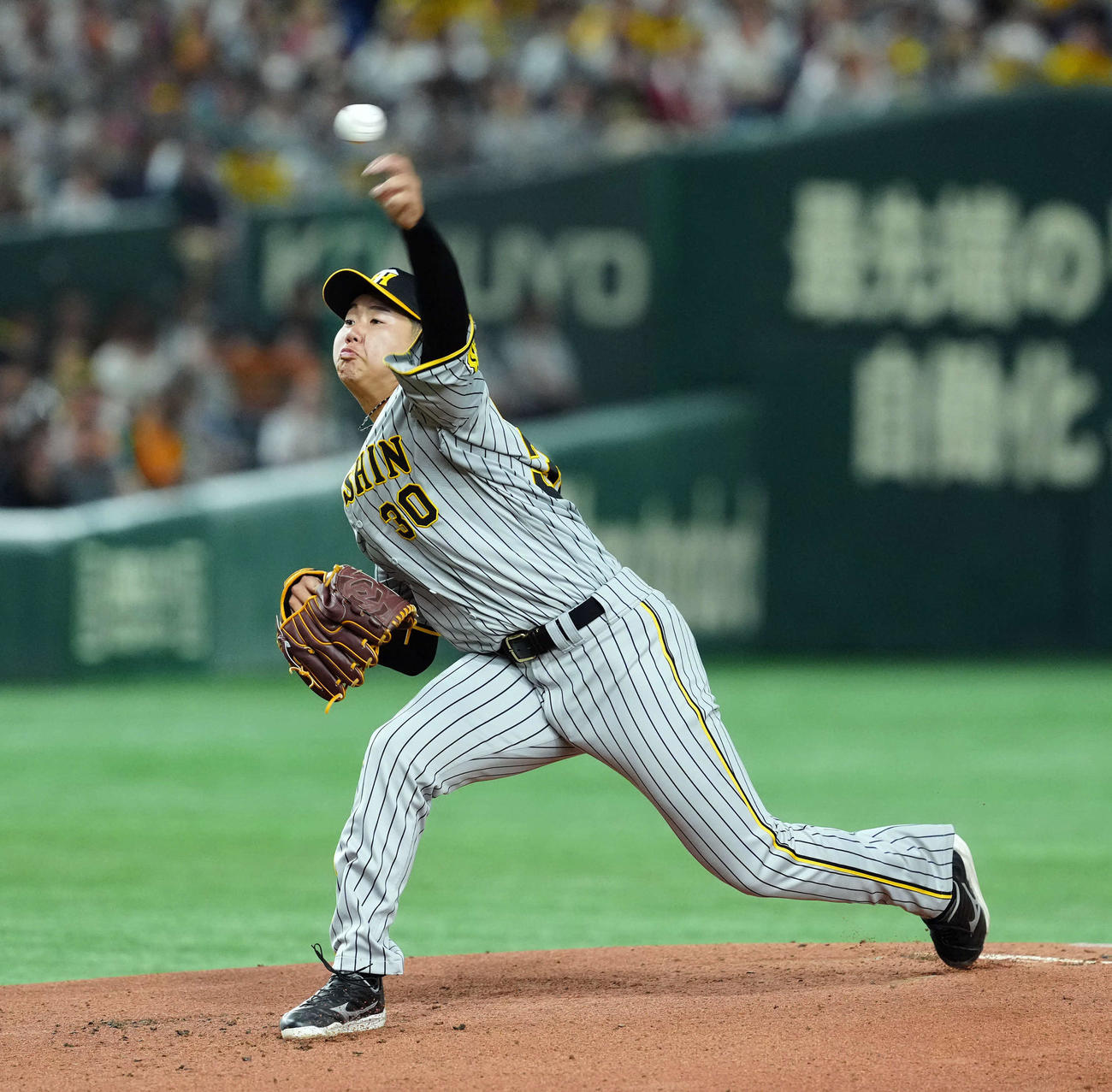 巨人対阪神　阪神の先発門別（撮影・たえ見朱実）
