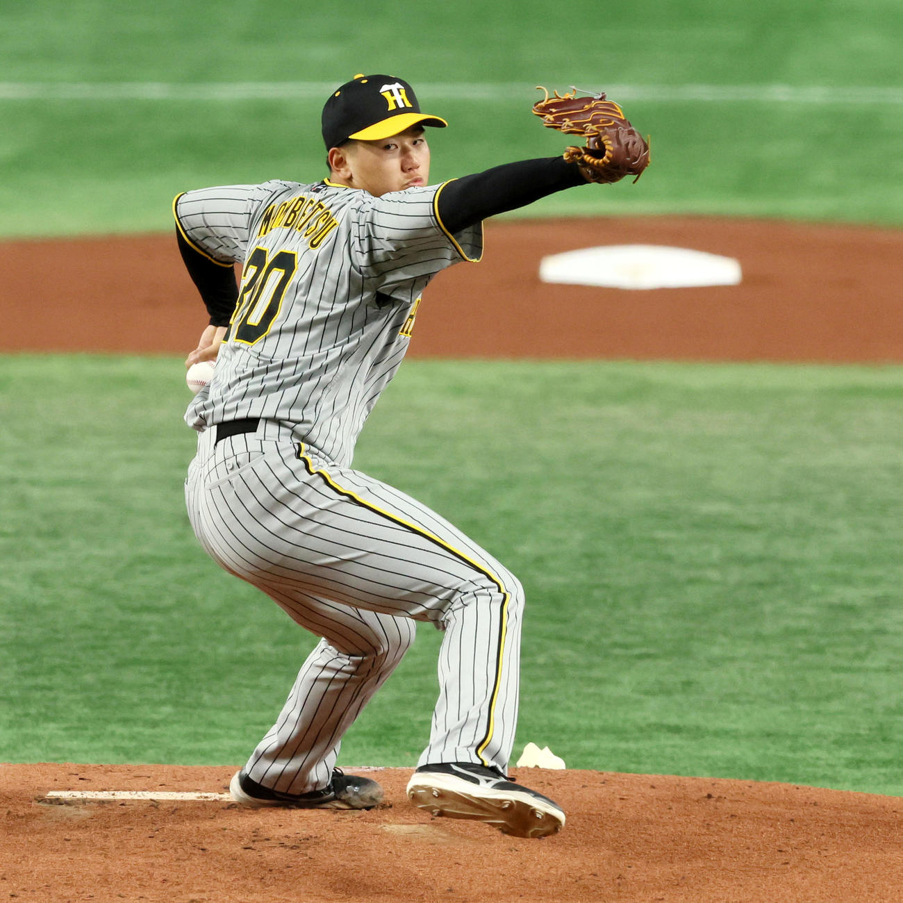 巨人対阪神　巨人戦に先発する門別（撮影・加藤哉）
