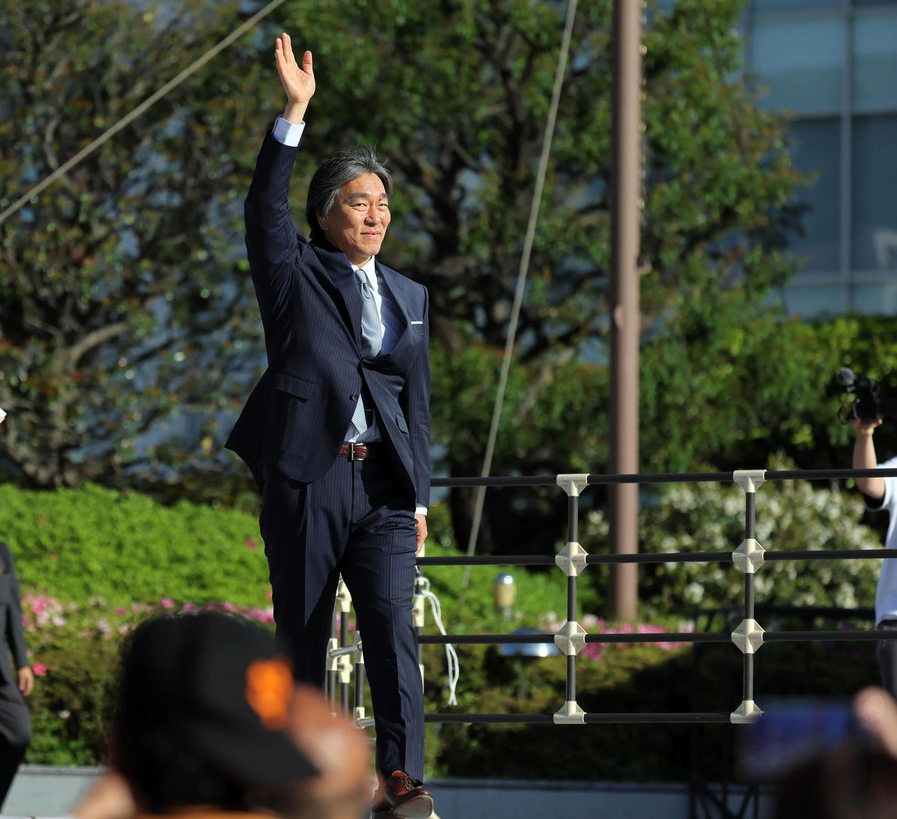 巨人対阪神　ステージイベントに参加した松井秀喜氏