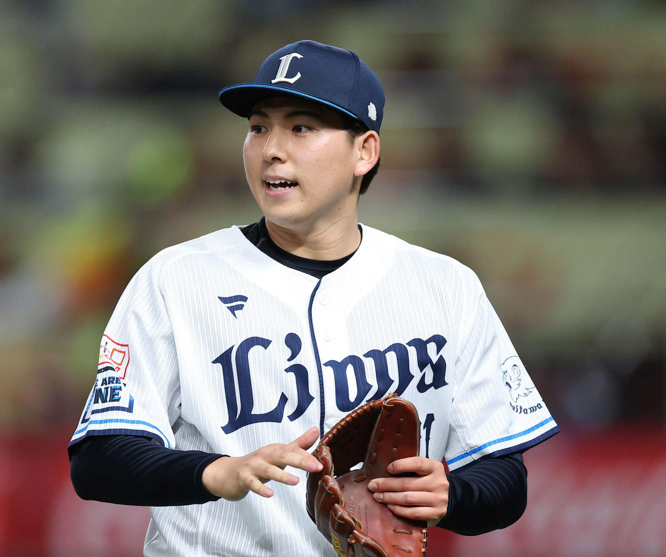 西武対日本ハム　3回表を抑える武内（撮影・河田真司）