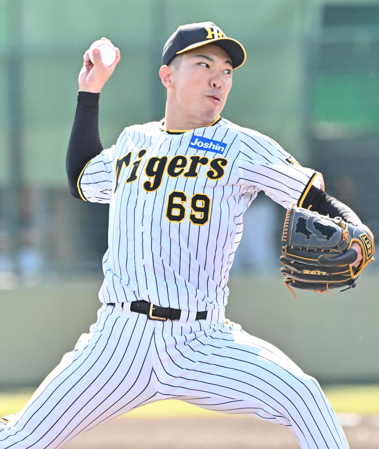 阪神石井大智（2024年4月12日撮影）