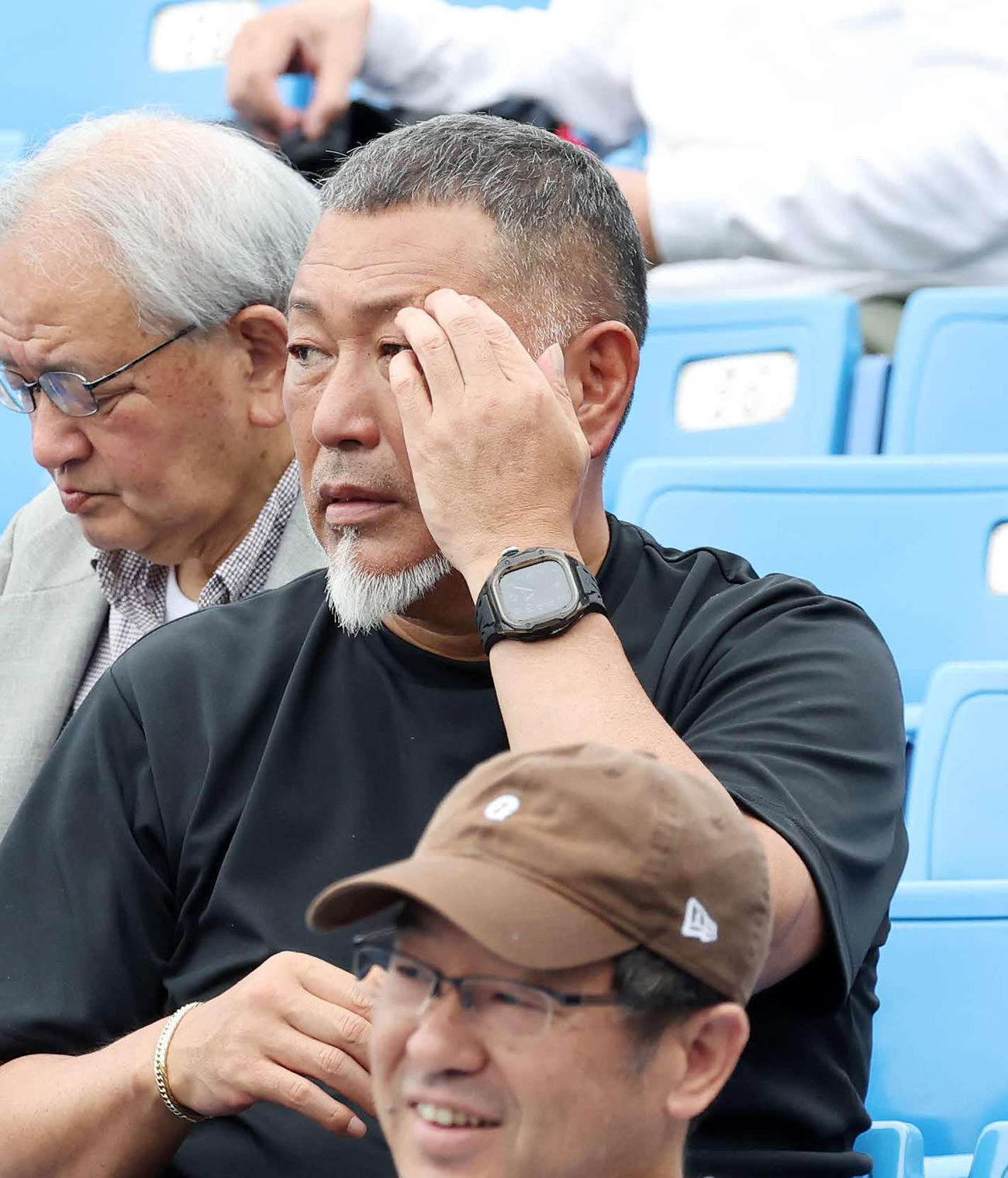 法大対慶大　観戦に訪れた清原和博氏（撮影・鈴木正人）