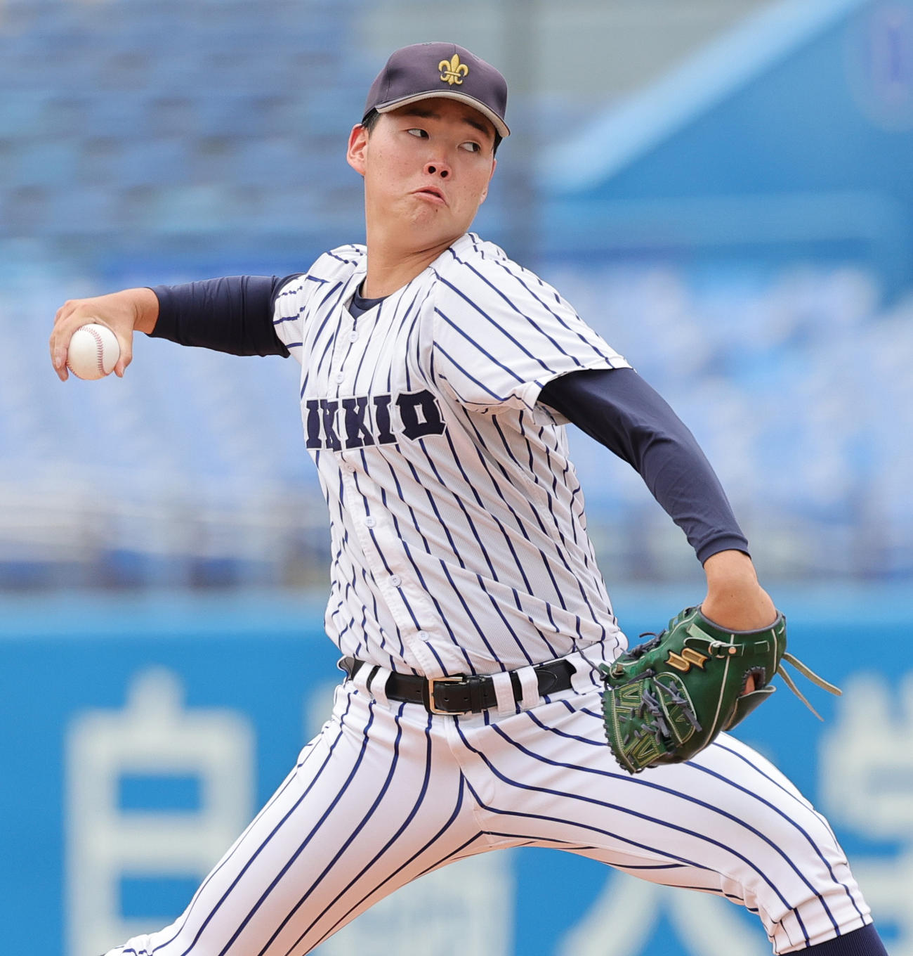 慶大対立大　立大先発の小畠（撮影・野上伸悟）
