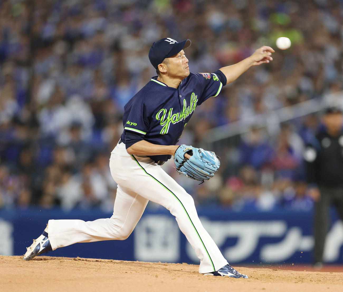 DeNA対ヤクルト　ヤクルト先発の石川（撮影・宮地輝）