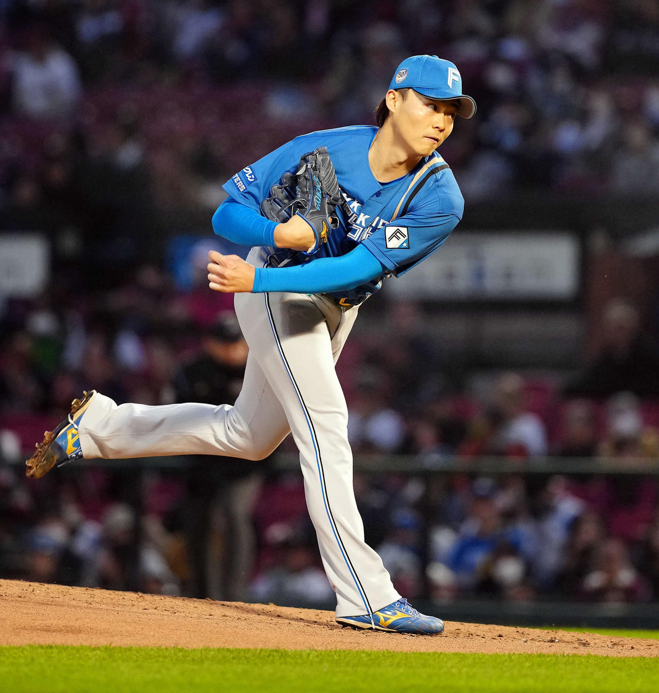 日本ハム山崎福也（2024年4月23日撮影）