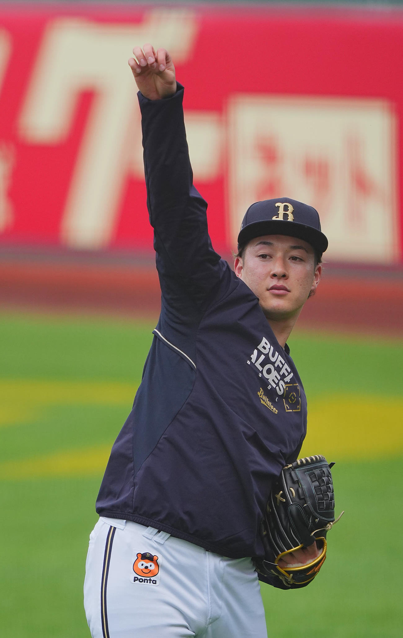 秋田凱旋で好投を誓ったオリックス吉田（2024年5月6日撮影）