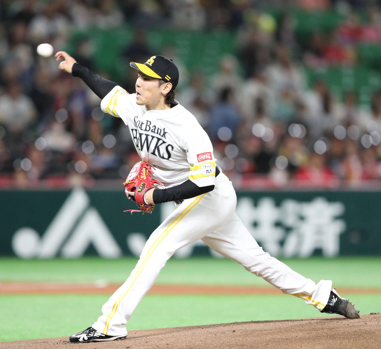 ソフトバンク対日本ハム　先発・石川（撮影・梅根麻紀）