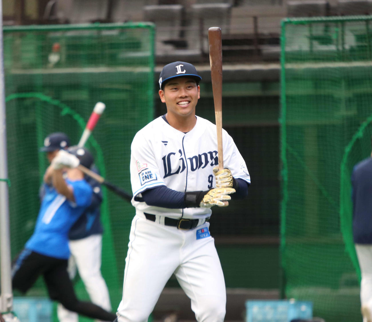 1軍に合流した西武蛭間（撮影・山崎純一）