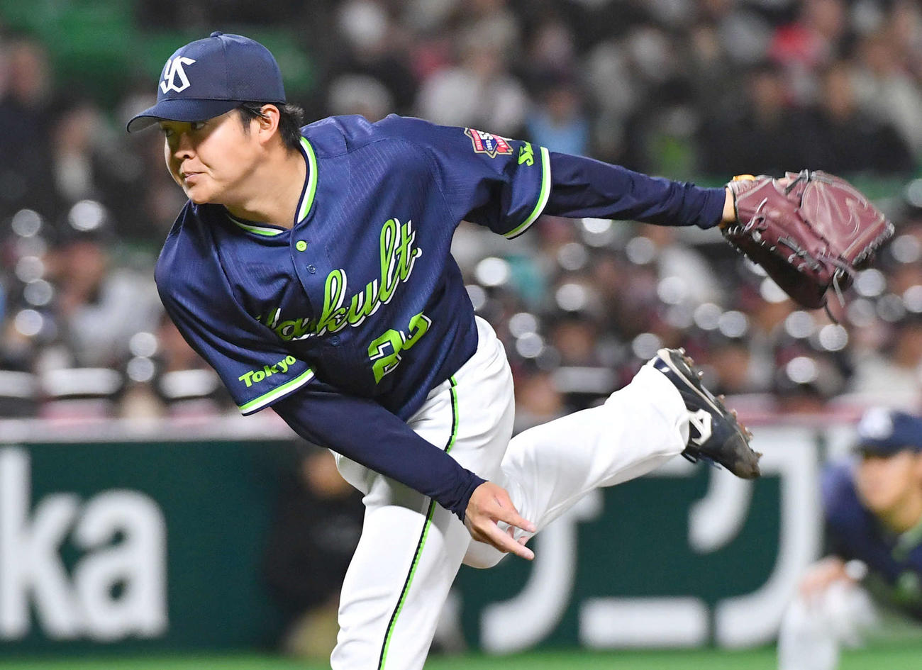 ヤクルト松本健（2024年3月5日撮影）