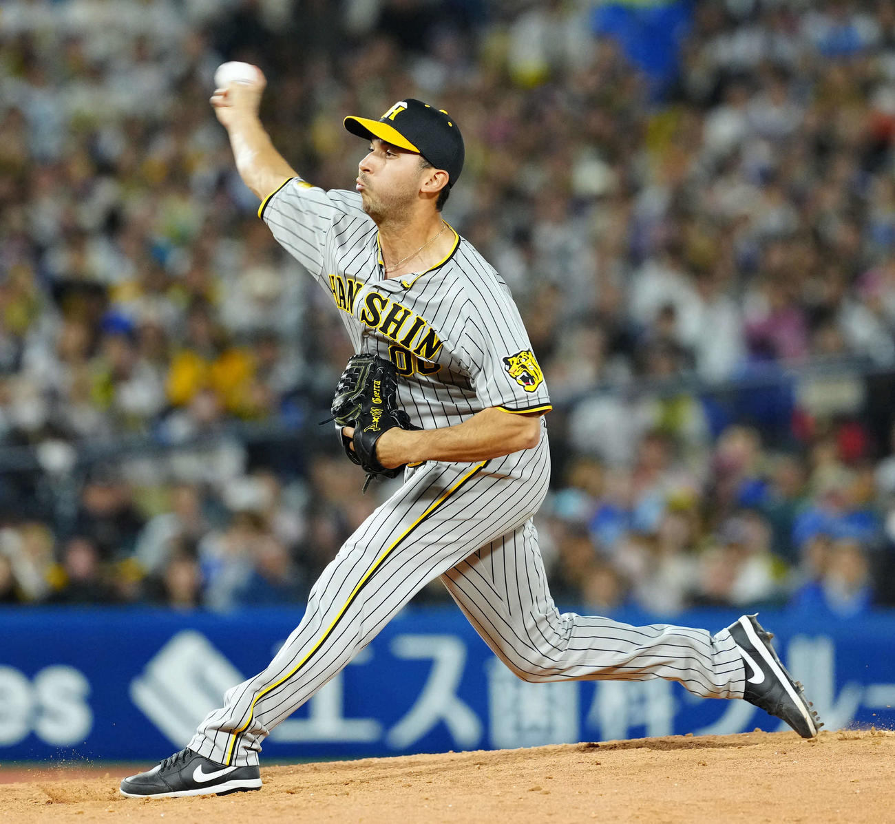 DeNA対阪神　9回からマウンドに上がった阪神ゲラ（撮影・たえ見朱実）
