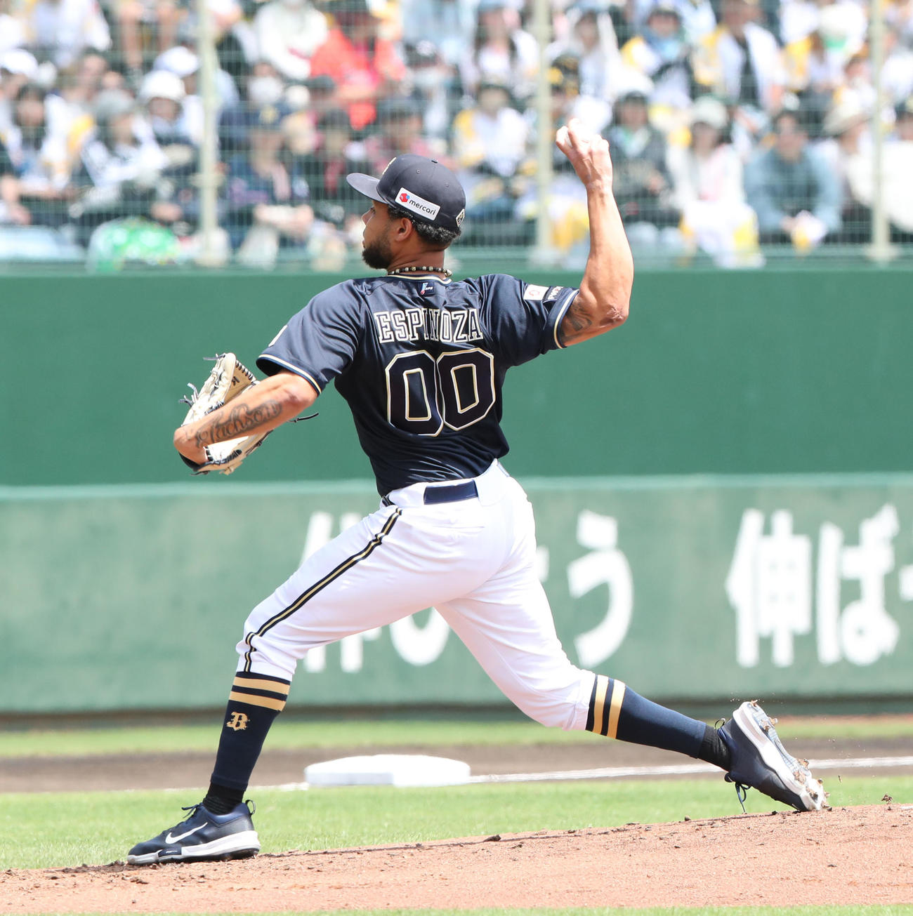 ソフトバンク対オリックス　先発のエスピノーザ（撮影・梅根麻紀）