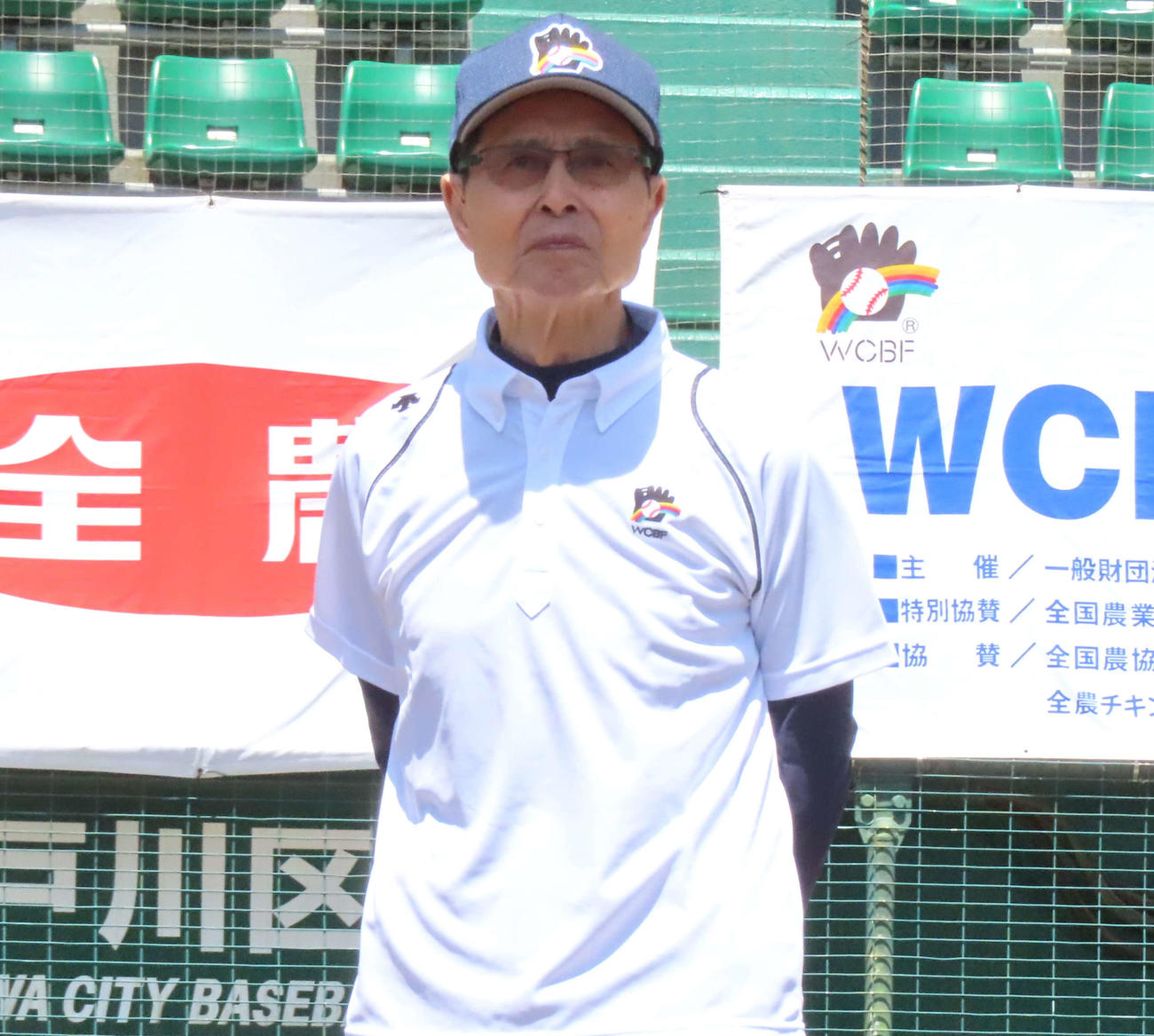 JA全農WCBF少年野球教室で講師を務めたソフトバンク王貞治球団会長（撮影・黒須亮）