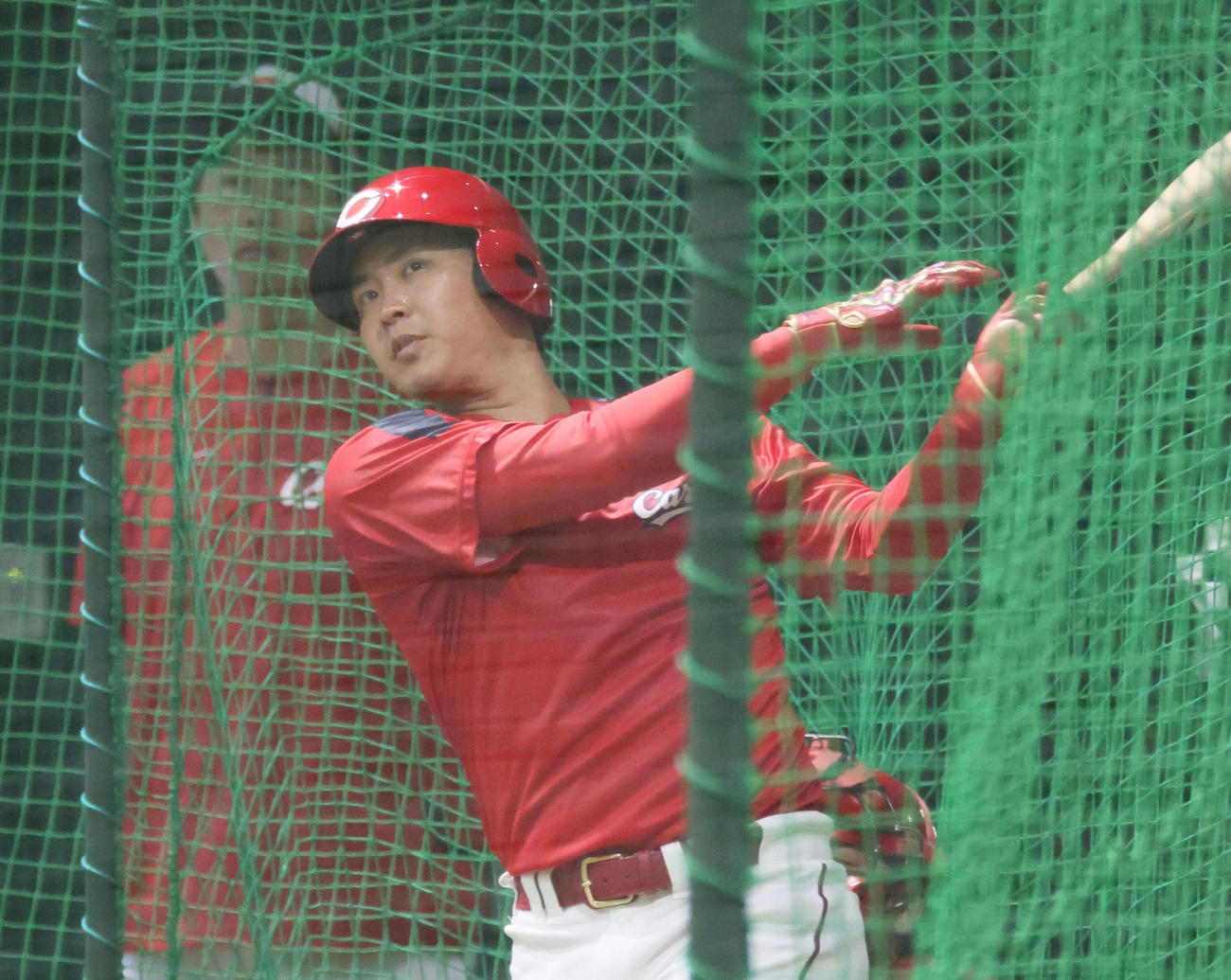 広島堂林翔太（2024年4月21日撮影）