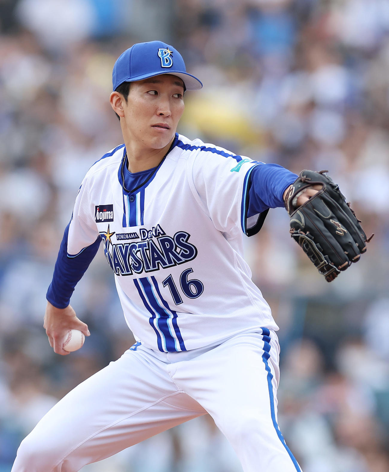 DeNA対阪神　力投するDeNA先発の大貫（撮影・前田充）