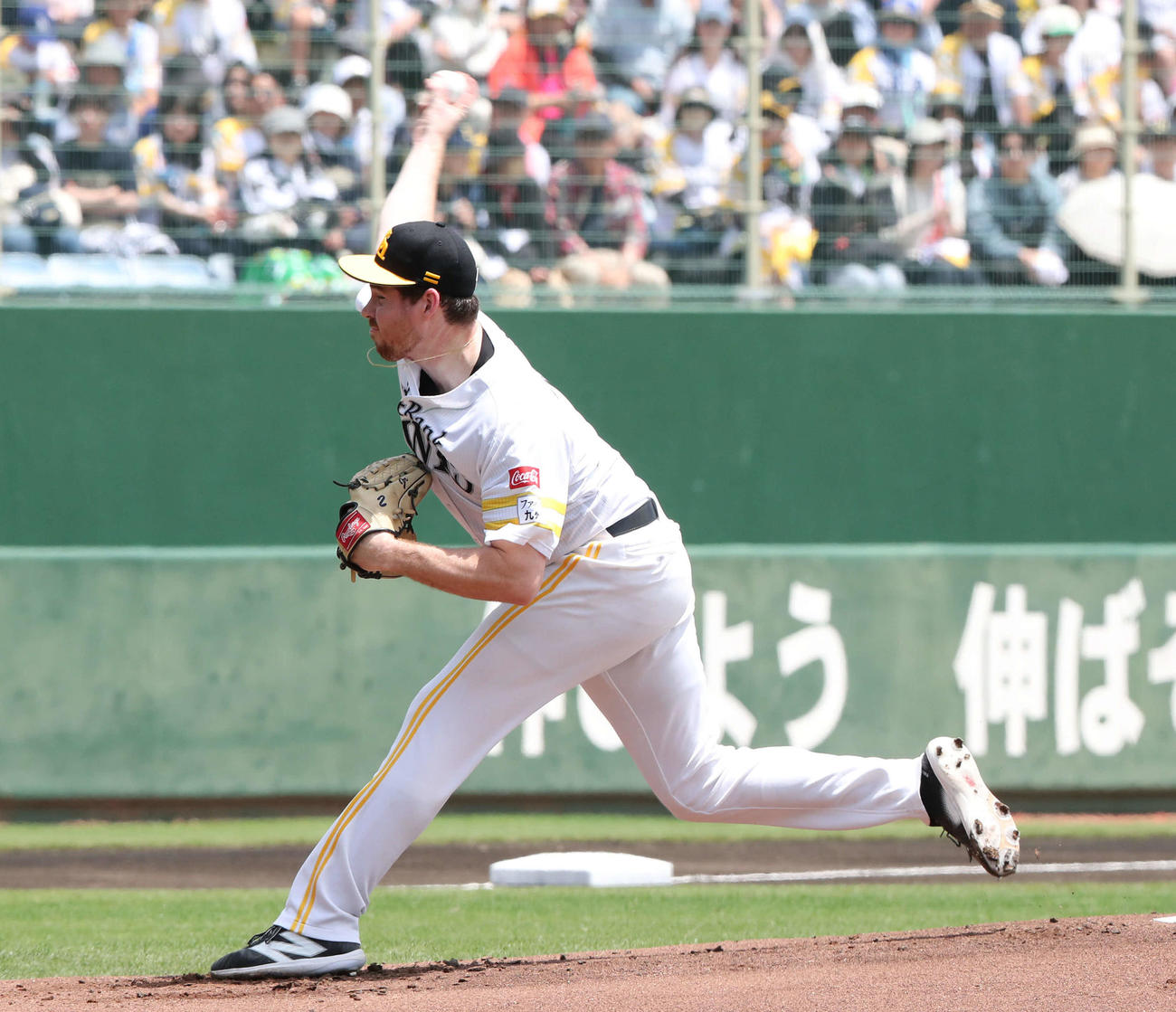 ソフトバンク対オリックス　今季初勝利を挙げたソフトバンク先発のスチュワート（2024年5月11日撮影）
