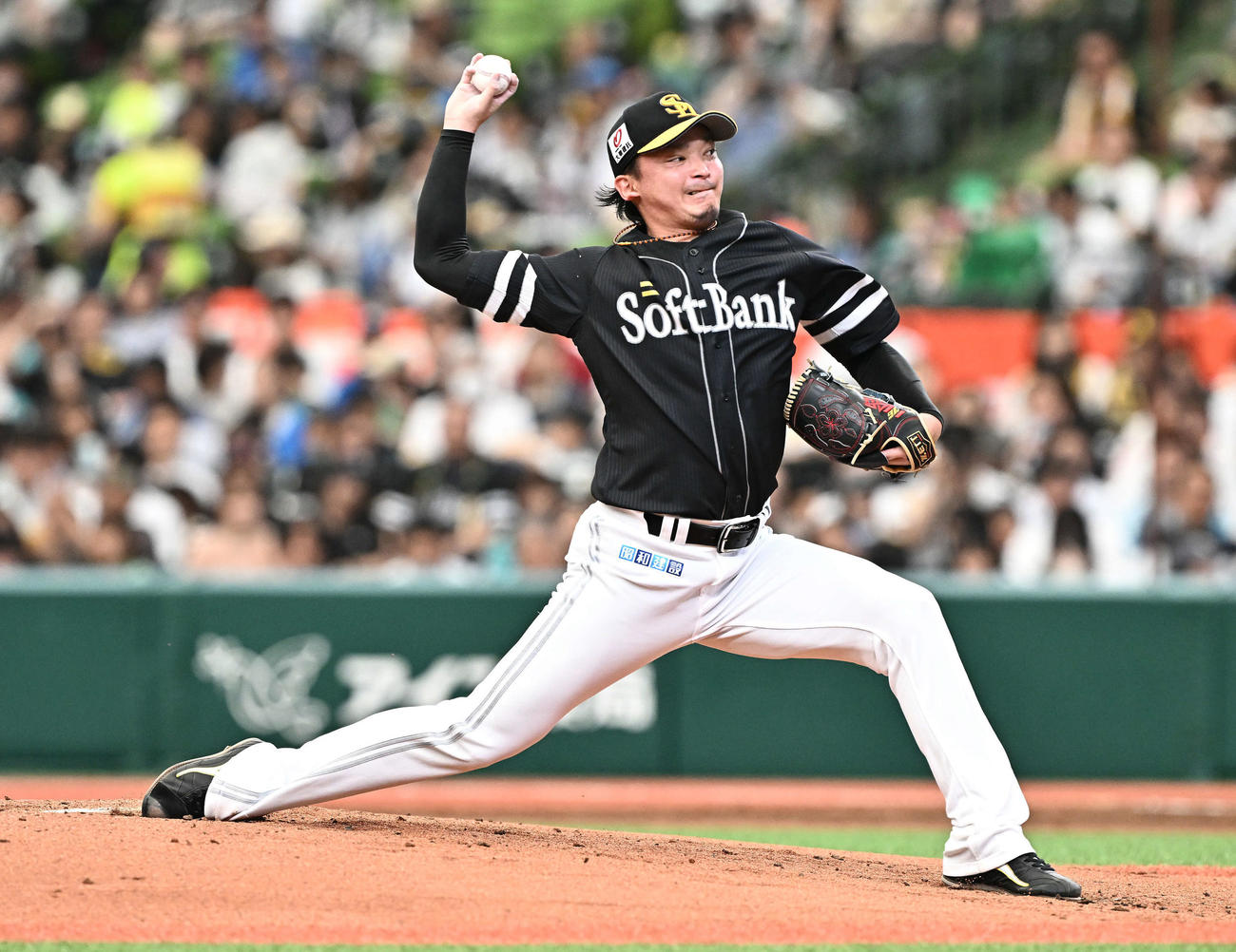 西武対ソフトバンク　ソフトバンク先発の東浜（2024年5月5日撮影）