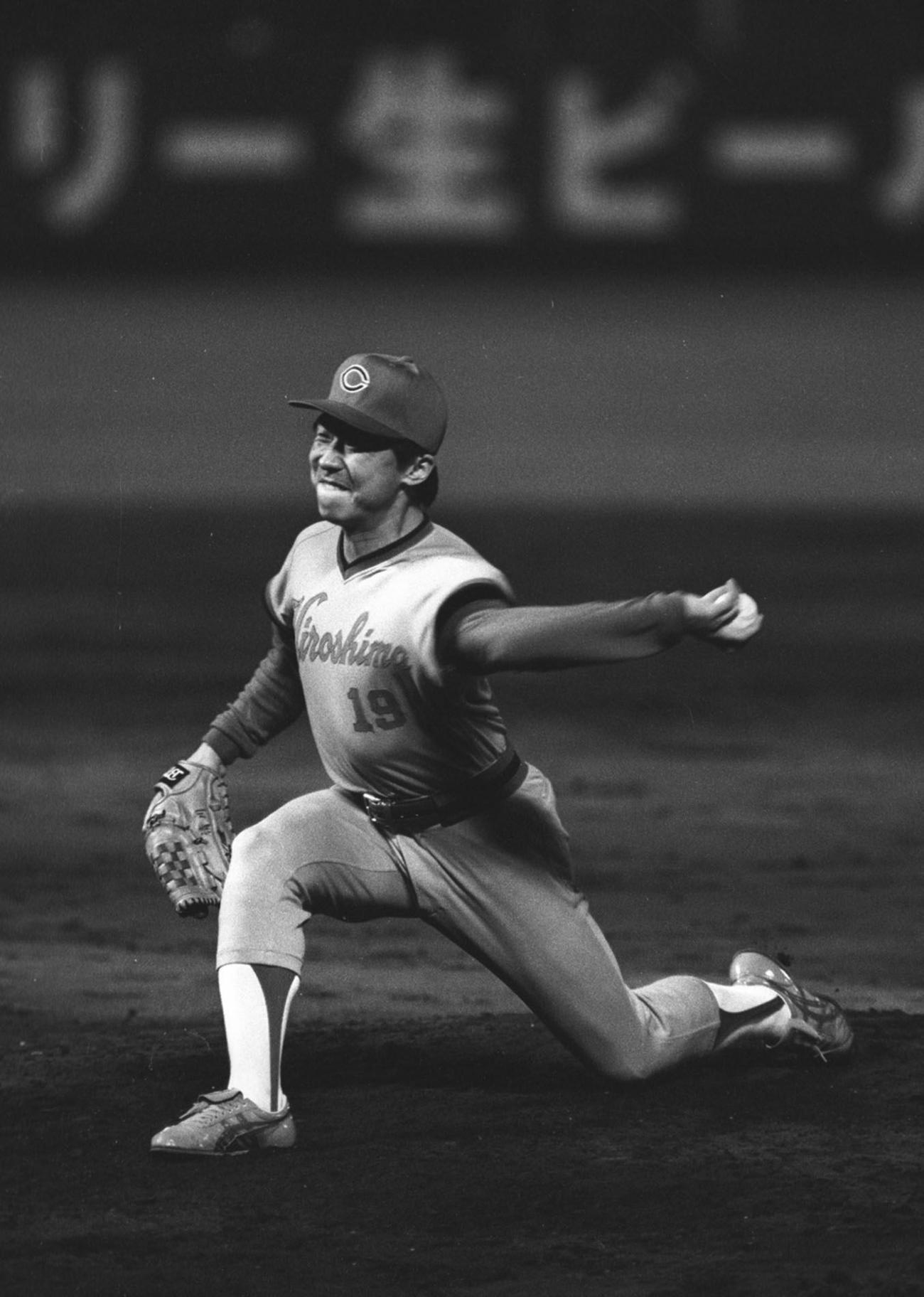広島時代の清川栄治さん＝1988年5月、名古屋球場