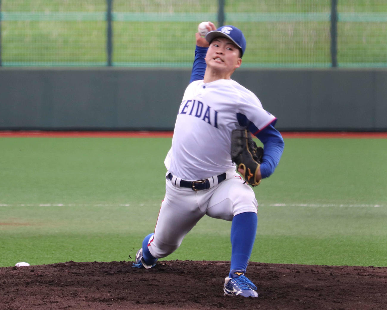 京産大戦に先発した、大経大の林翔大
