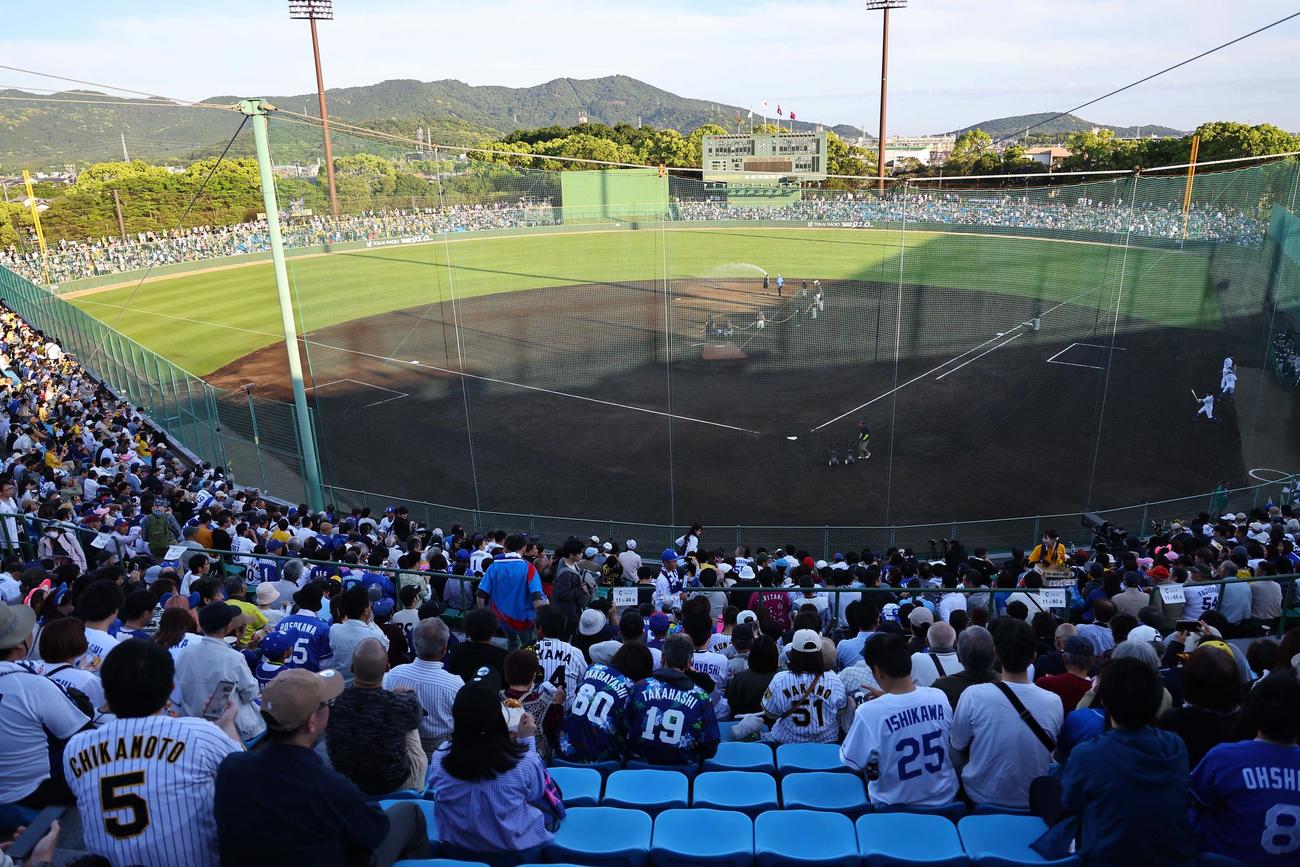 阪神対中日　豊橋市民球場で行われた中日対阪神7回戦（撮影・上田博志）