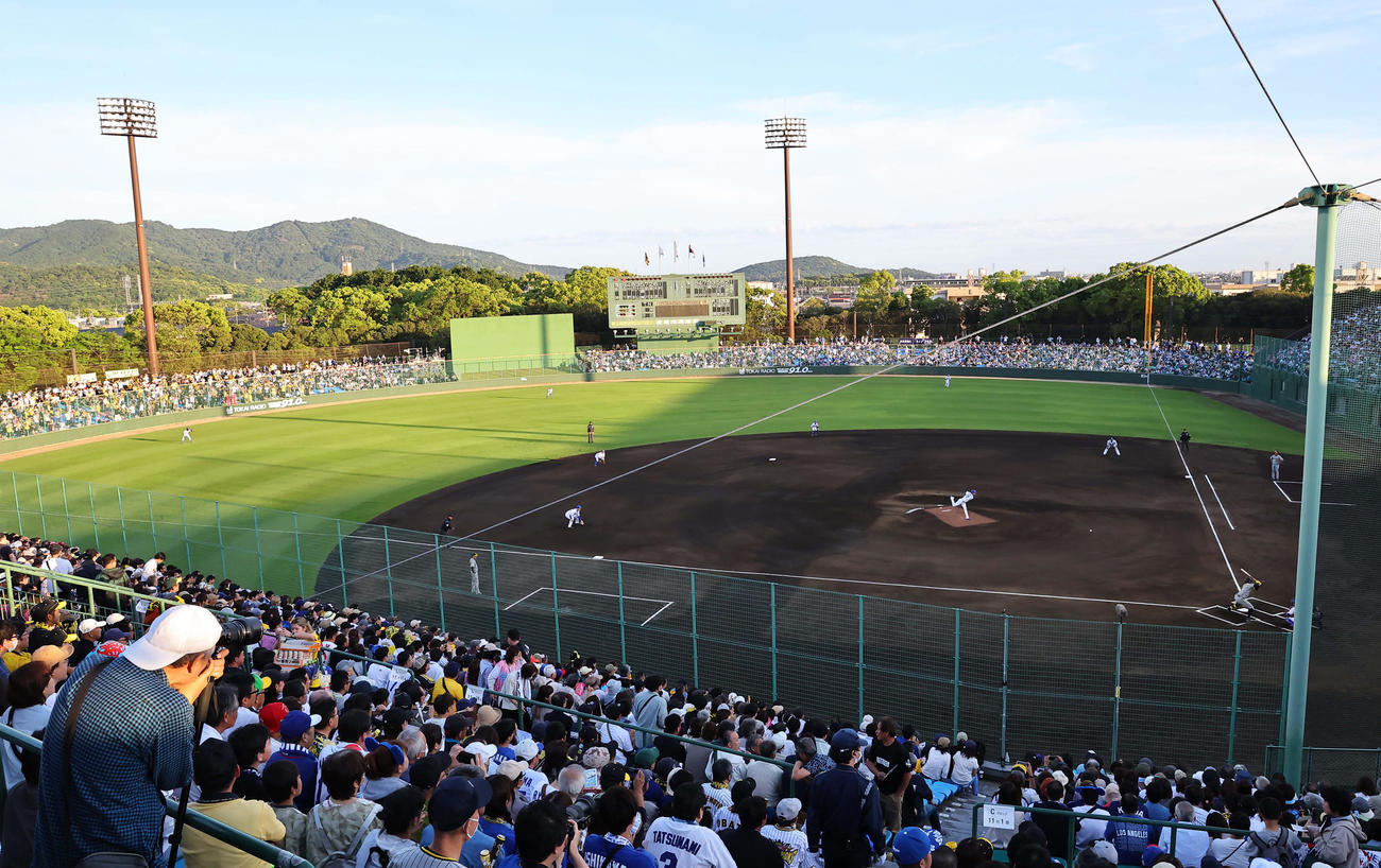 阪神対中日　豊橋市民球場で行われた中日対阪神7回戦（撮影・上田博志）