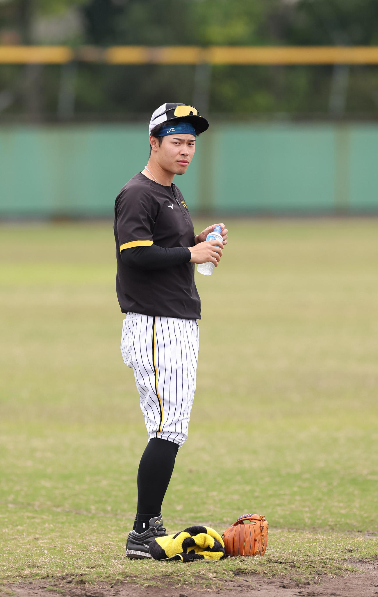 阪神情報　2軍に降格した阪神佐藤輝（撮影・前田充）