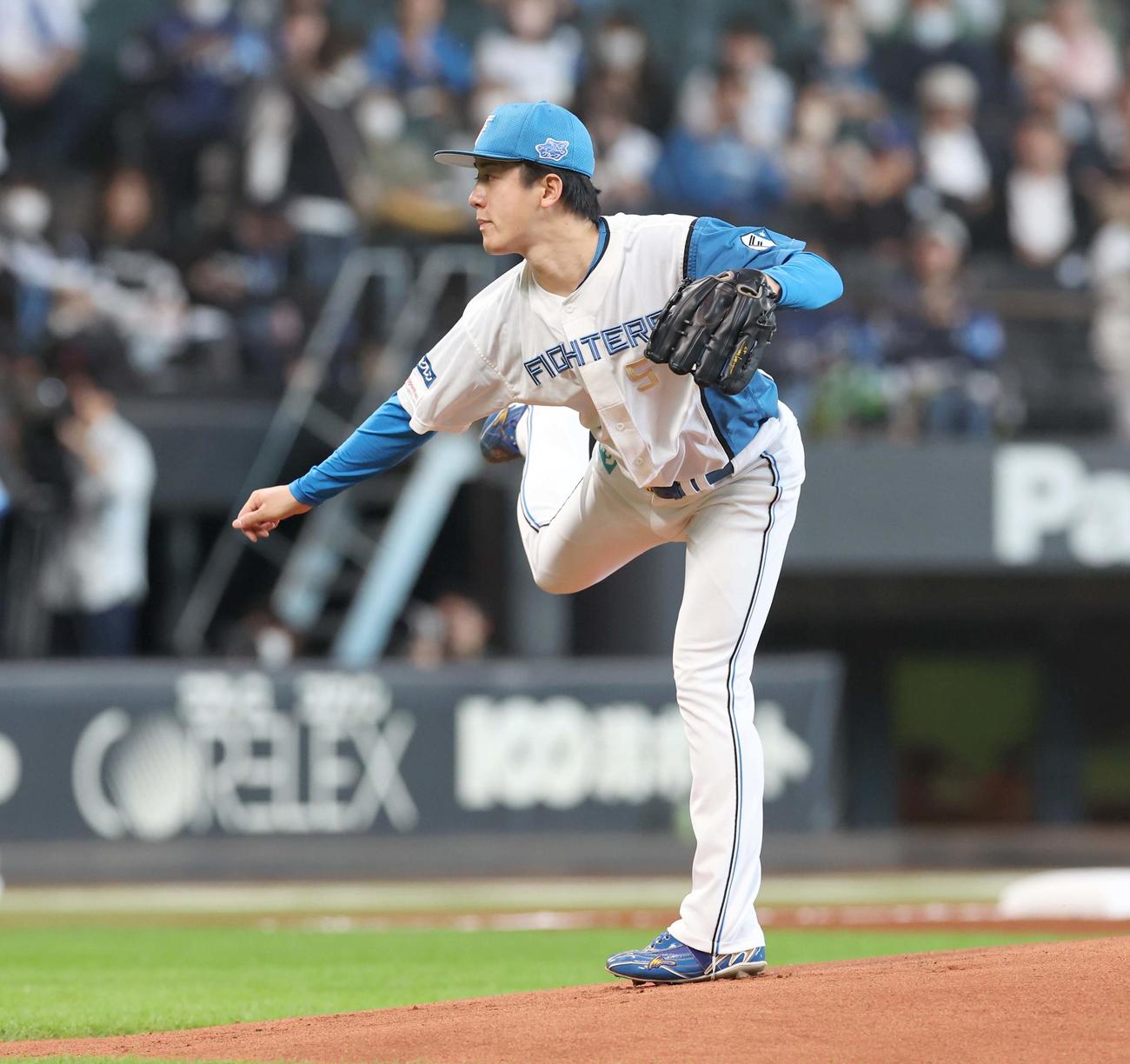 日本ハム対西武　3勝目を挙げた日本ハム先発の北山（撮影・黒川智章）