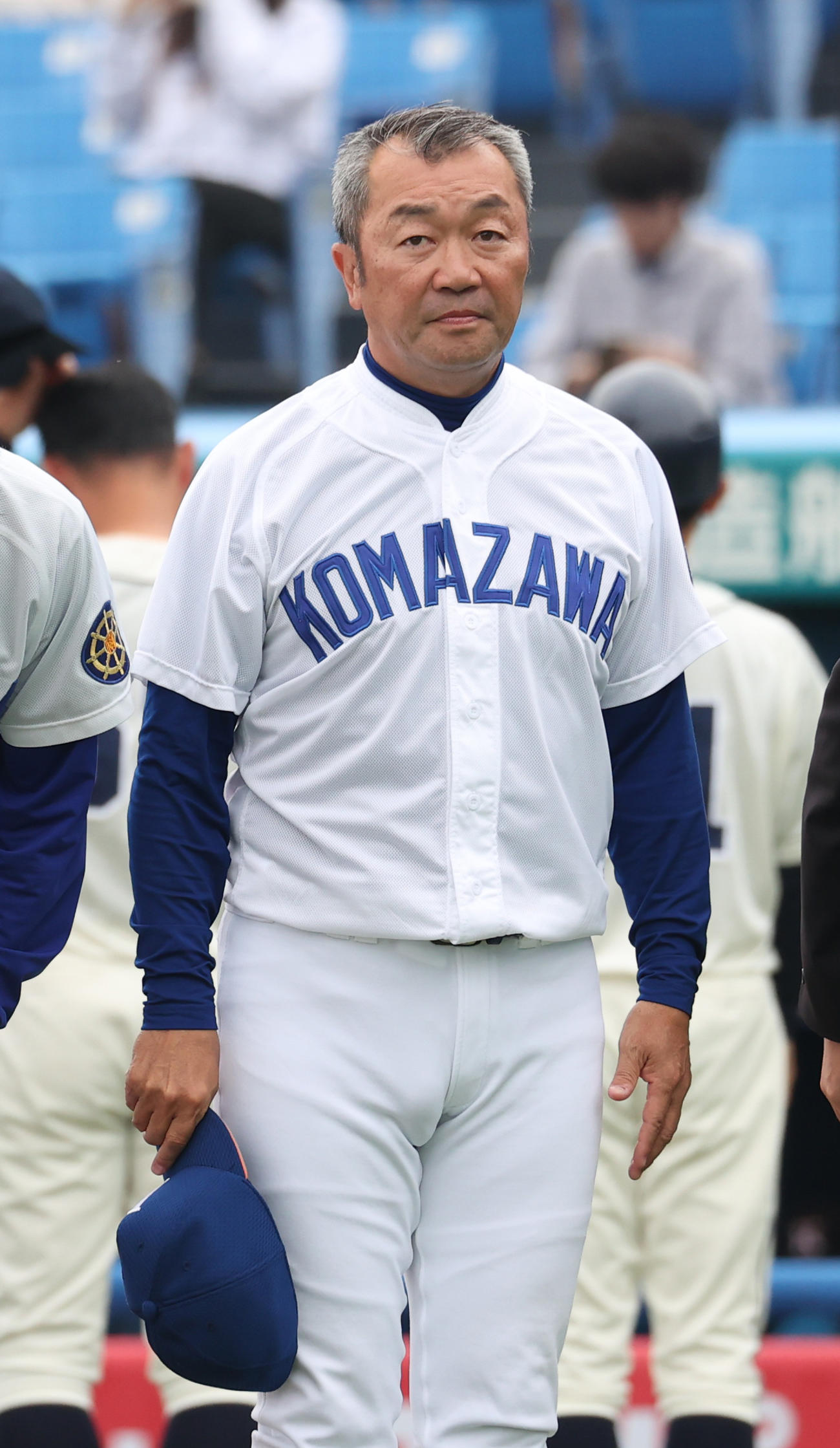 駒大対国学院大　勝利した駒大・香田監督（撮影・柴田隆二）