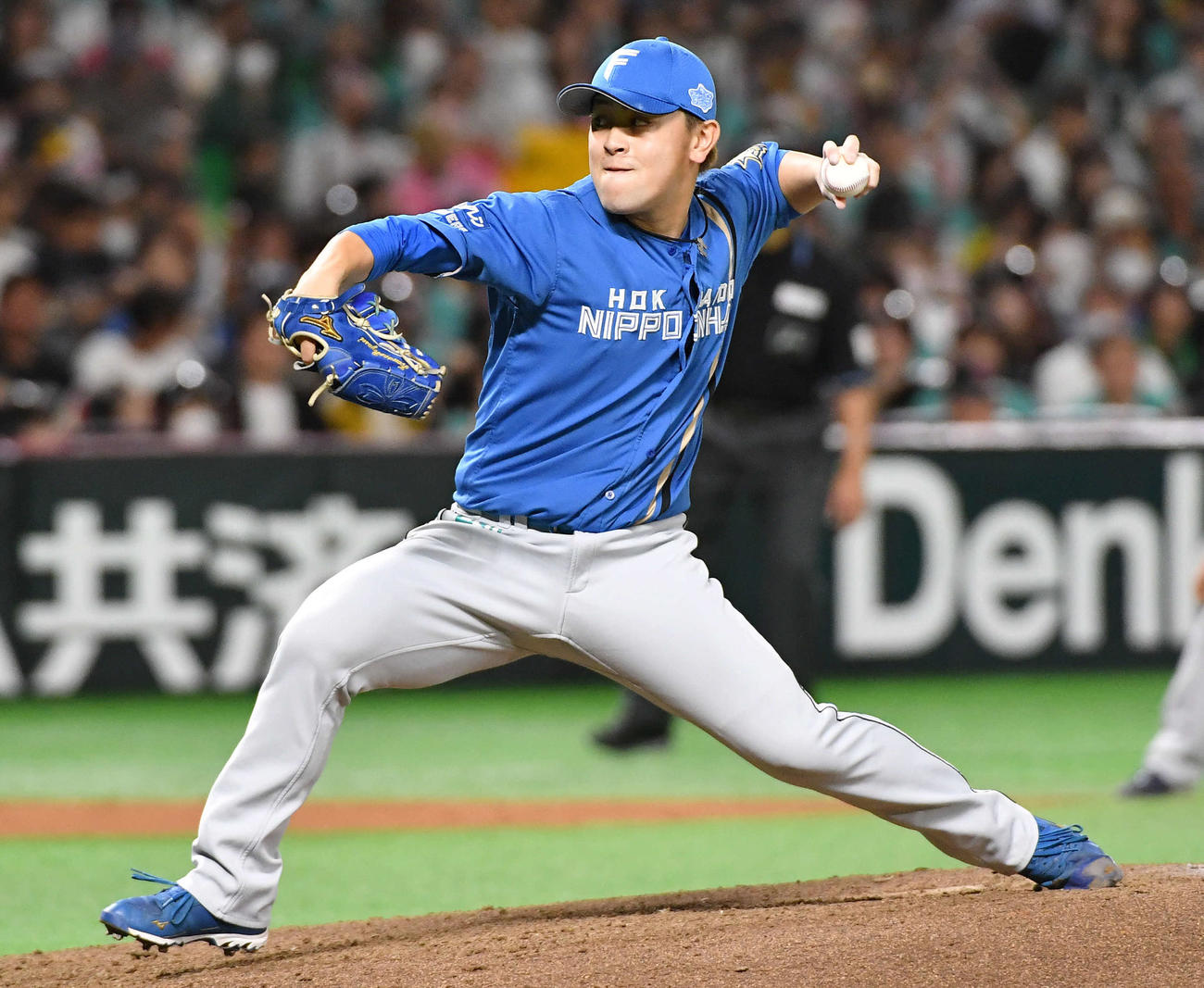 日本ハム河野竜生（2023年10月1日撮影）