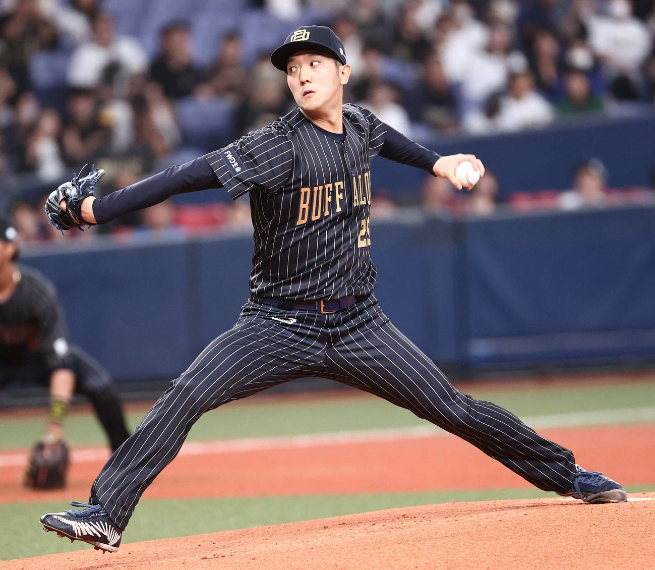 オリックス対楽天　オリックス先発田嶋（撮影・西尾就之）