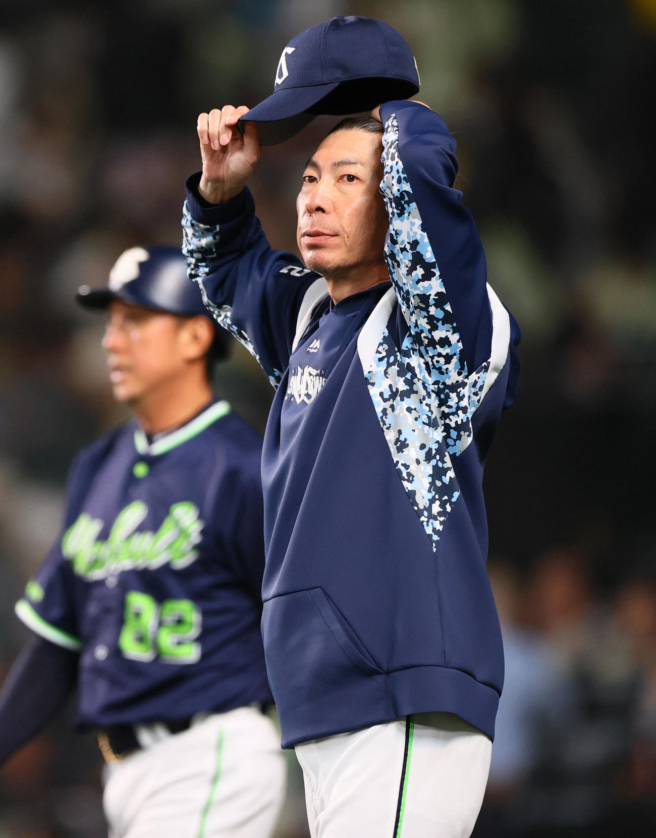 阪神対ヤクルト　阪神に勝利したヤクルト高津監督（撮影・上山淳一）