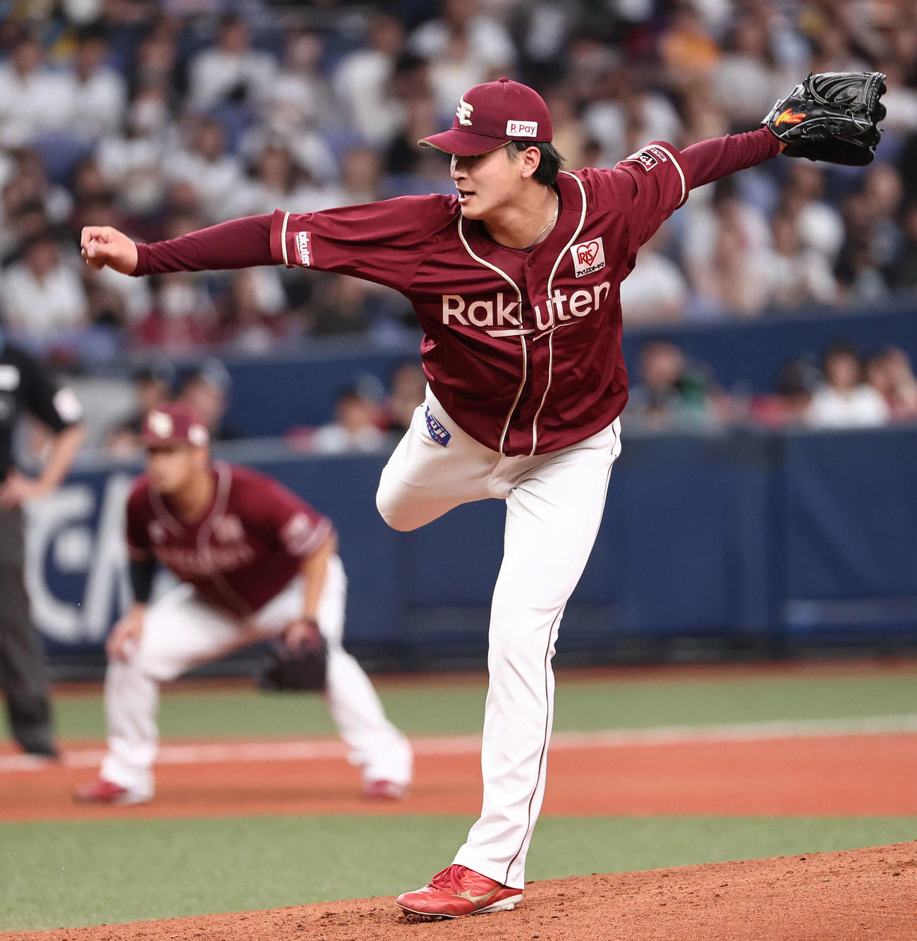 オリックス対楽天　楽天先発の内（撮影・西尾就之）