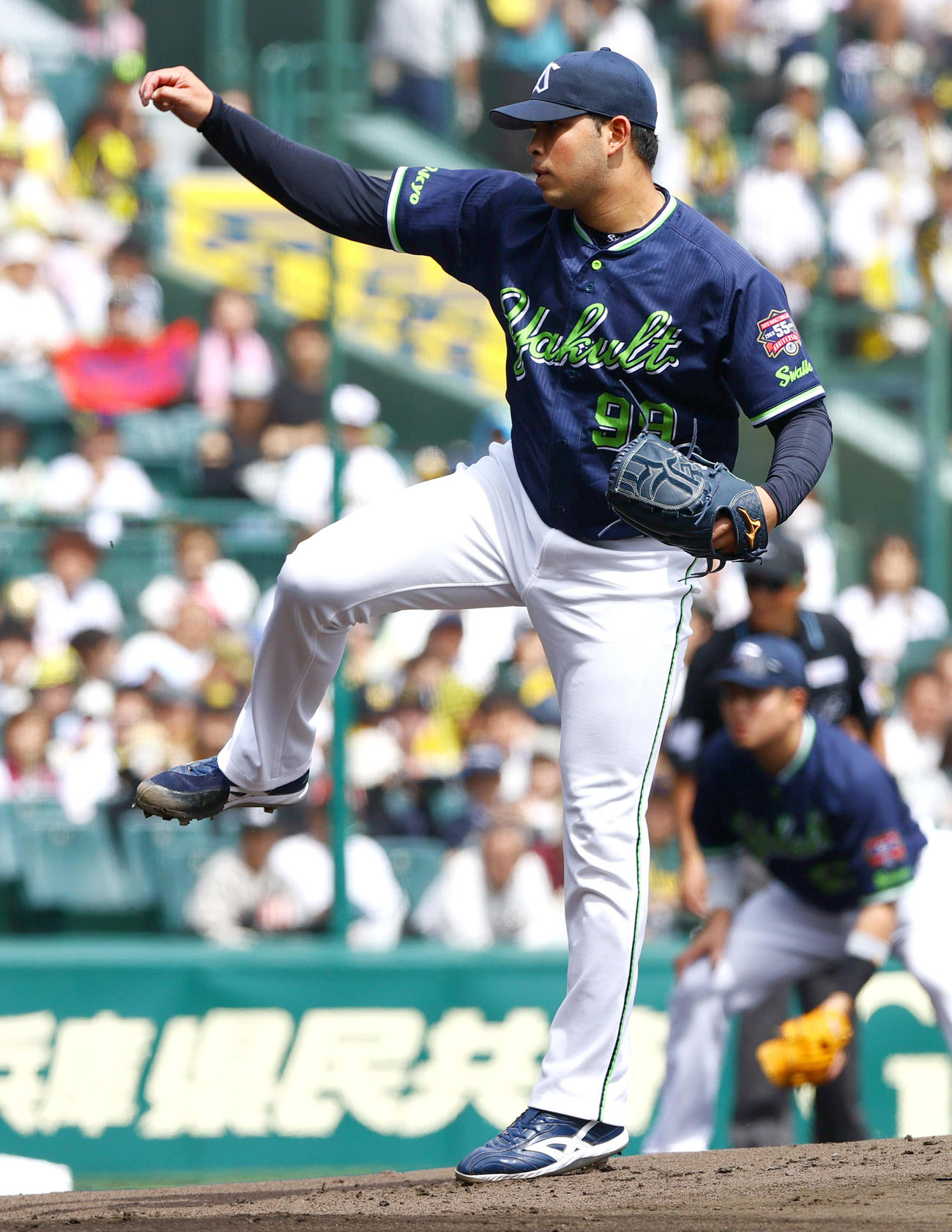 阪神対ヤクルト　ヤクルト先発のヤフーレ（撮影・上山淳一）