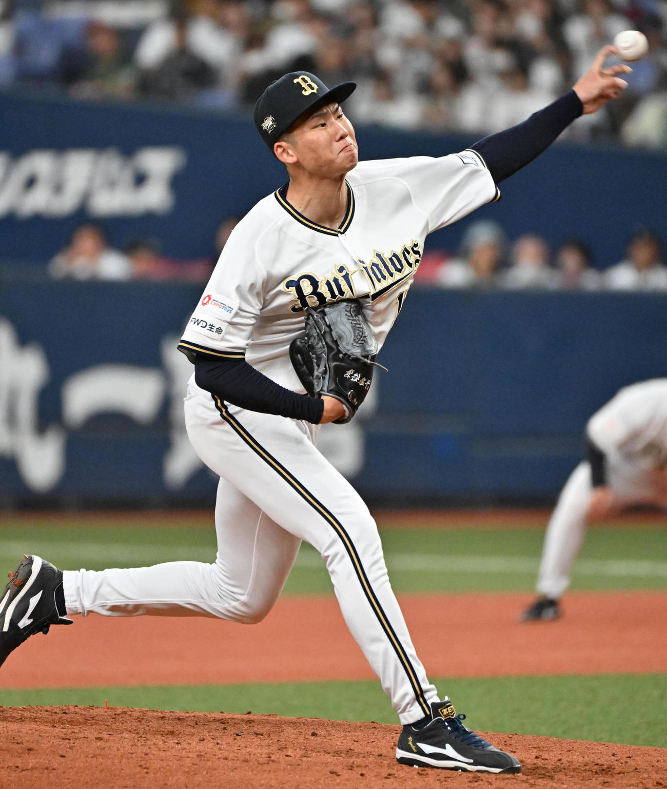 オリックス対楽天　オリックス先発の曽谷（撮影・石井愛子）