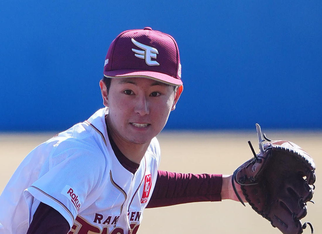 楽天松田啄磨（2024年3月9日撮影）