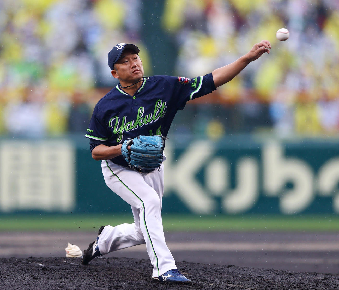 阪神対ヤクルト　ヤクルト先発の石川（撮影・上山淳一）
