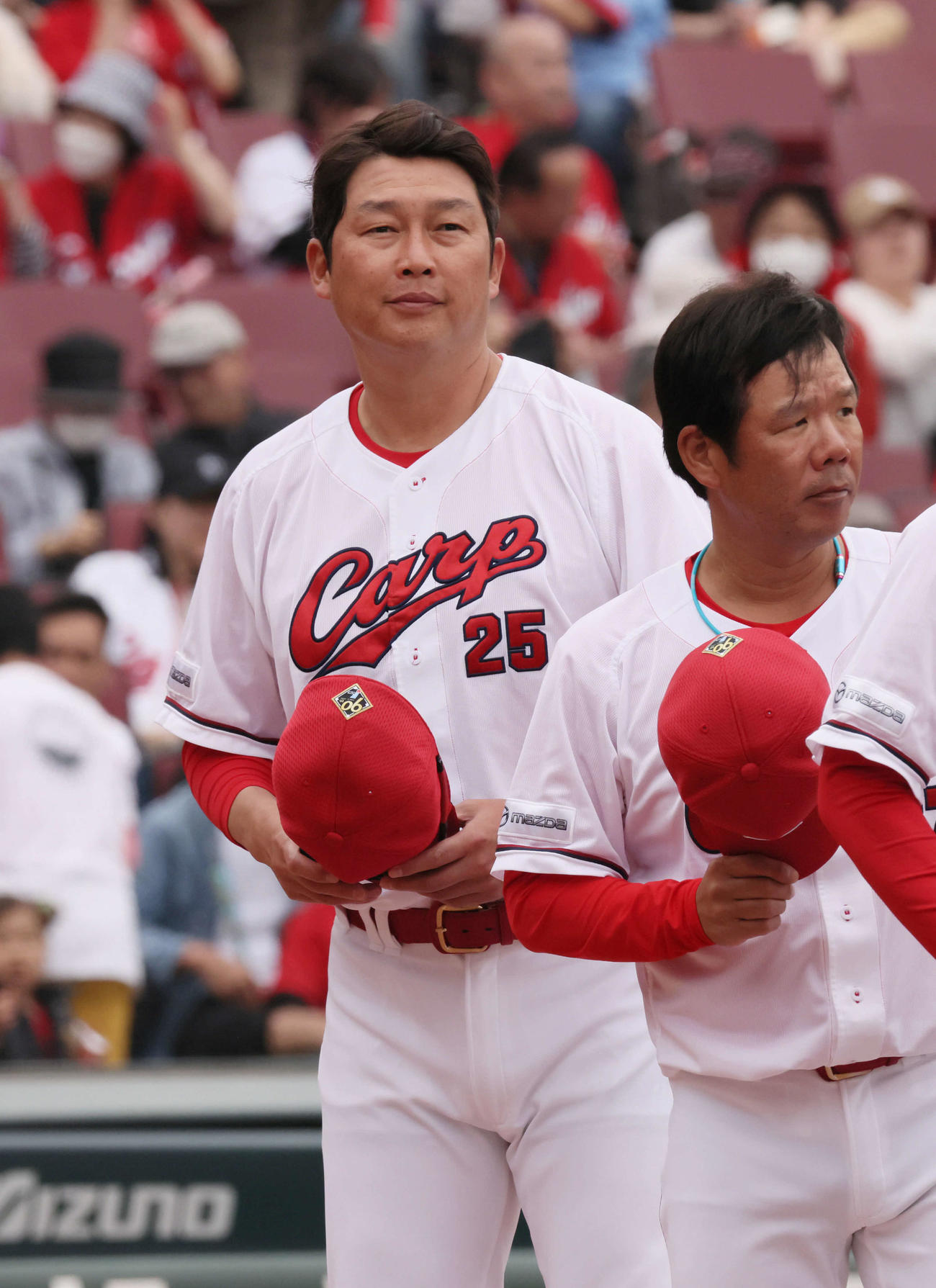 広島対巨人　巨人戦3連勝の新井監督（撮影・加藤孝規）