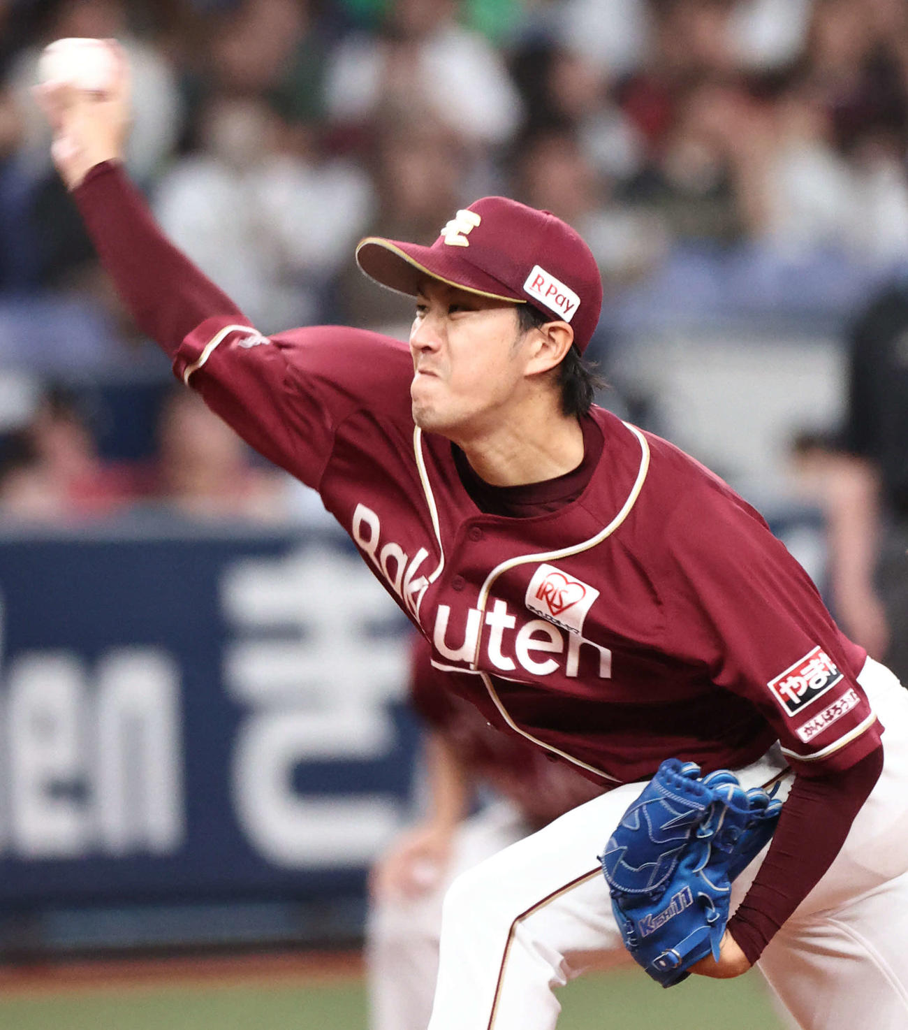 オリックス対楽天　楽天先発岸（撮影・西尾就之）