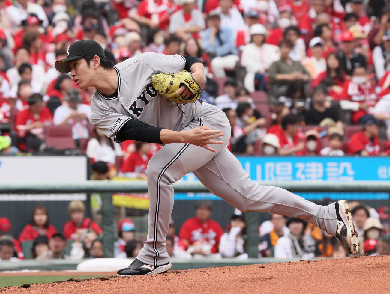 広島対巨人　巨人先発の高橋礼（撮影・加藤孝規）