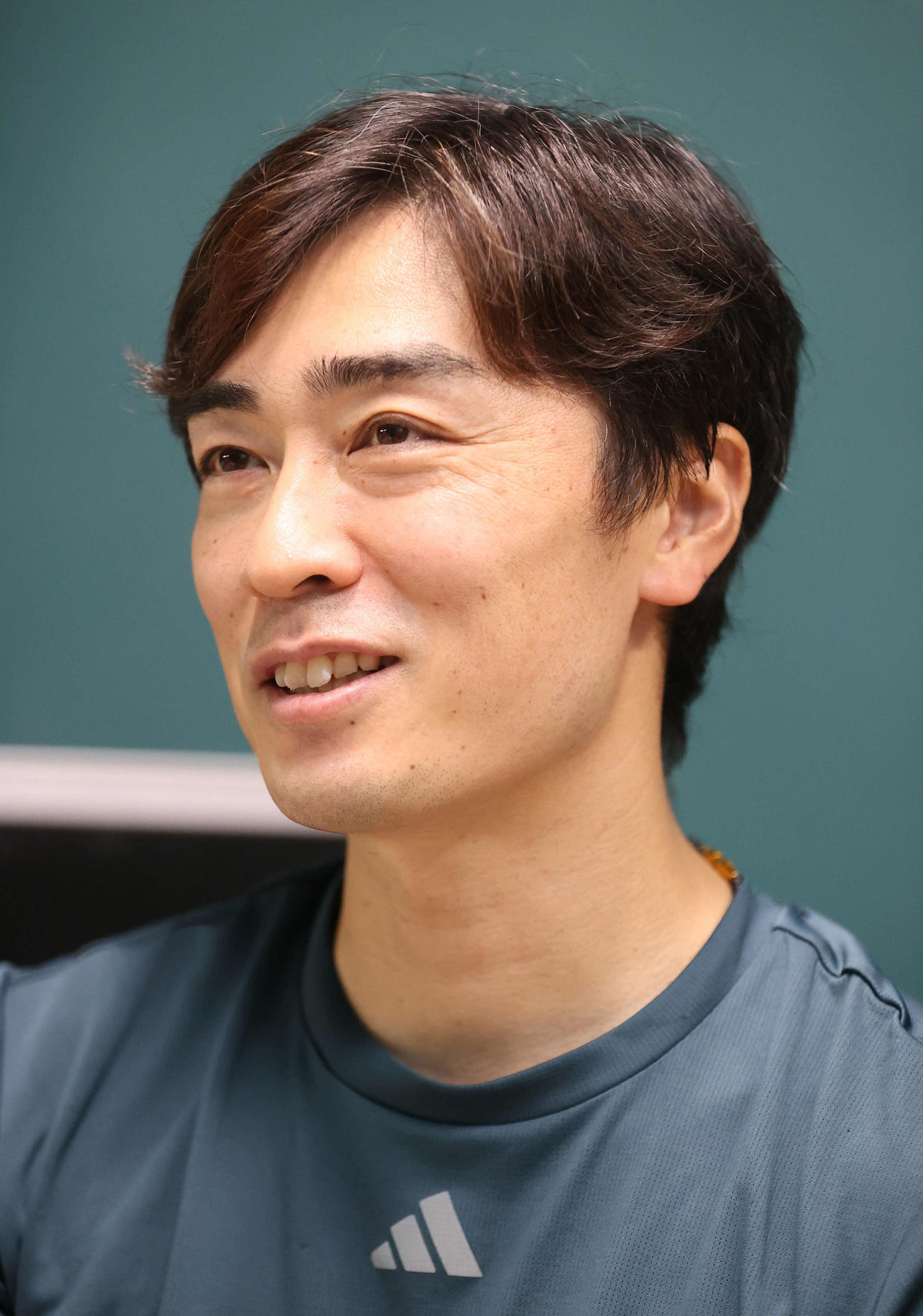 インタビューを受ける和田（撮影・鬼束羽瑠菜）