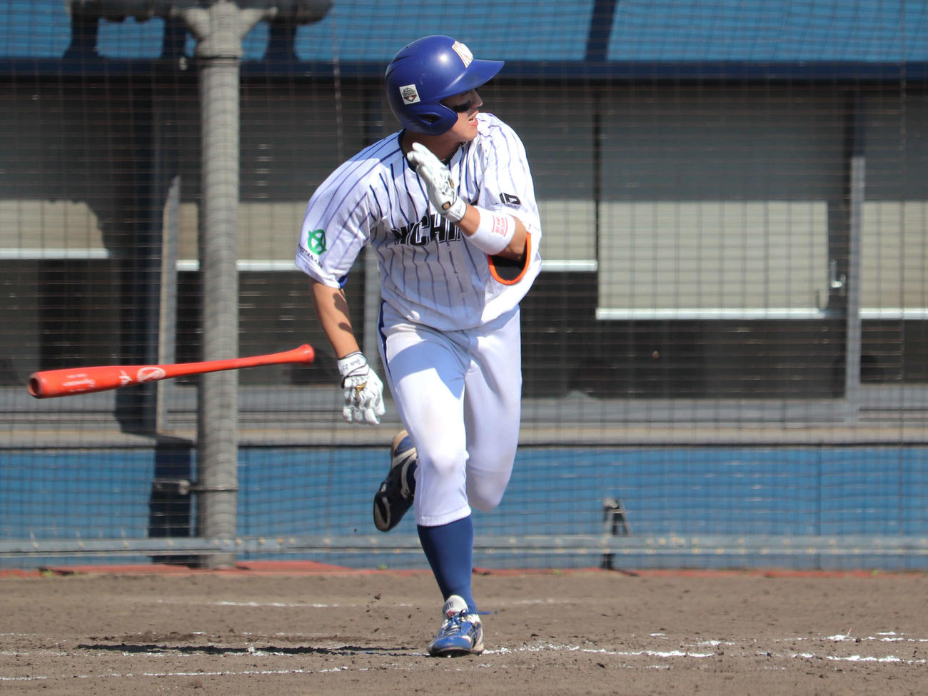 都市対抗二次予選　大阪ガス戦の8回、ニチダイ・馬場は左越え満塁本塁打を放つ（撮影・中島麗）