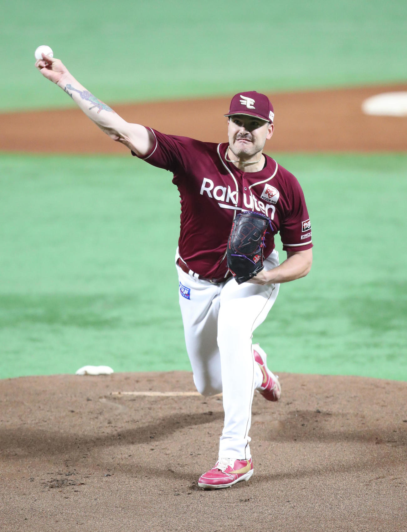 ソフトバンク対楽天　先発・ポンセ（撮影・梅根麻紀）