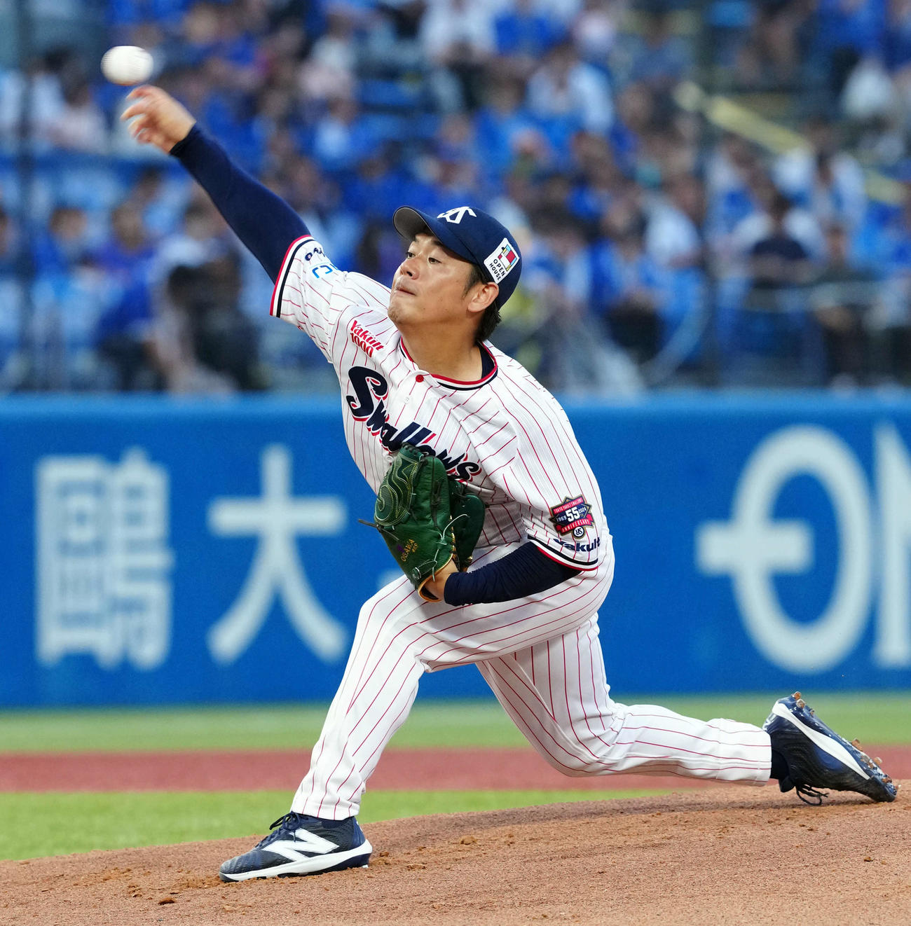 ヤクルト対DeNA　ヤクルトの先発小川（撮影・たえ見朱実）