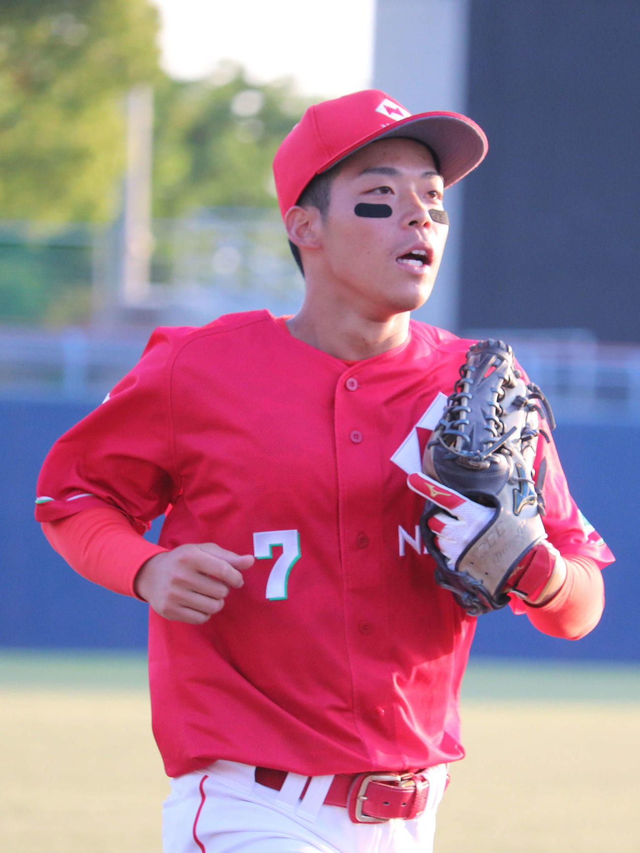 都市対抗二次予選のOBC高島戦に出場した、日本生命の松本渉外野手（23＝東洋大）
