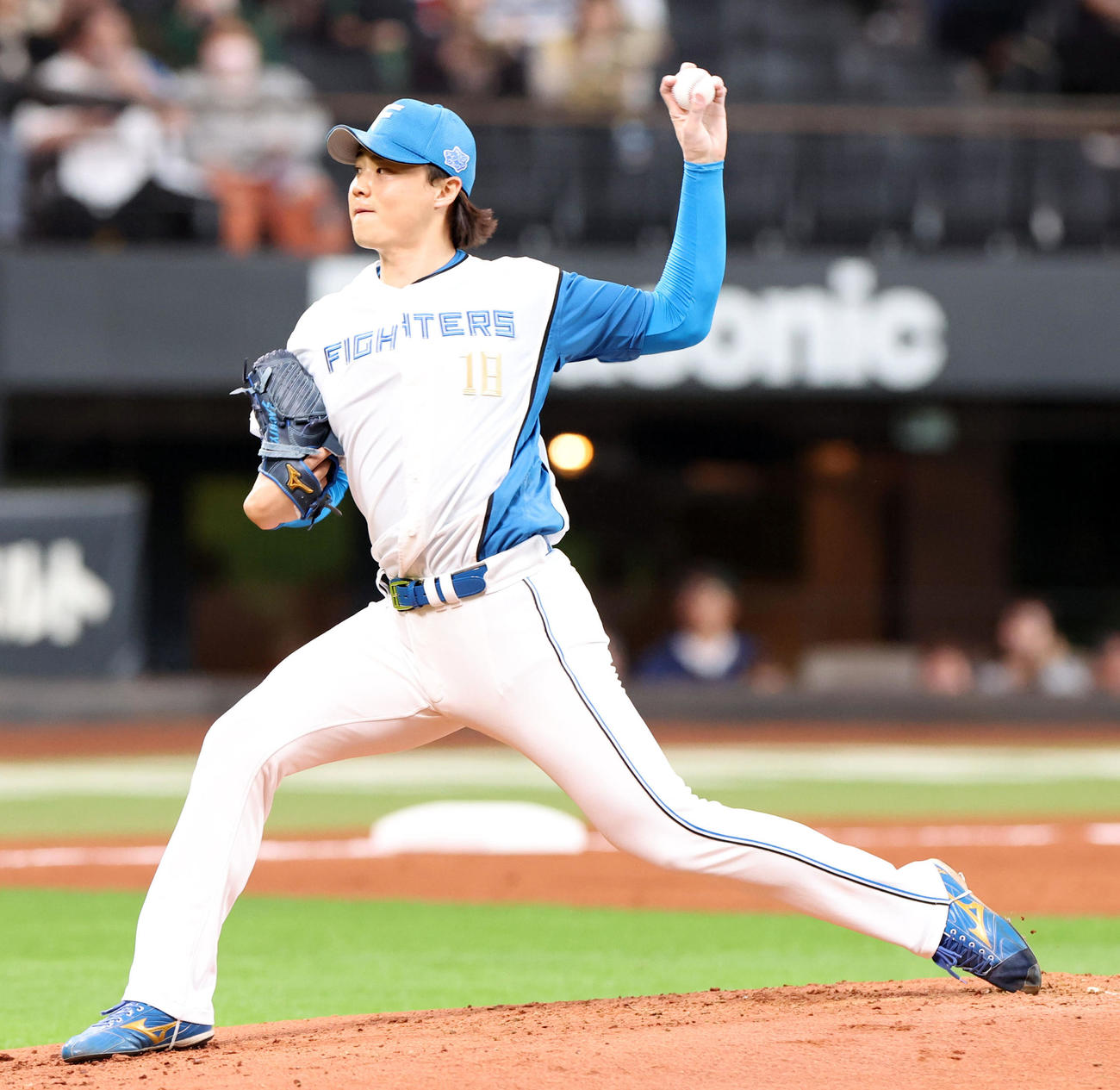 日本ハム対オリックス　日本ハム先発の山崎（撮影・佐藤翔太）