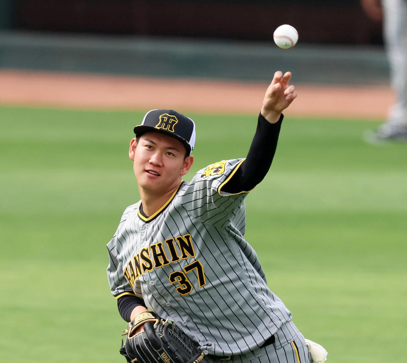 阪神及川雅貴（2024年5月22日撮影）